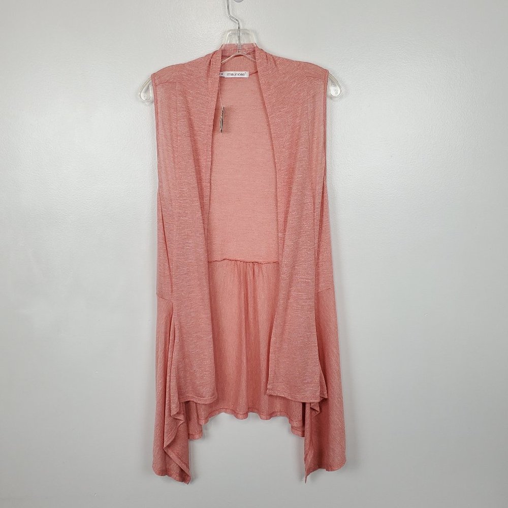 Maurices Stretchy Terracotta Open Front Casual Knit Vest NEW NWT Size 0